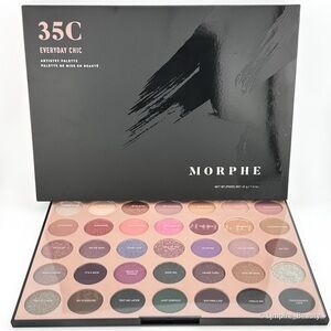 🆕 MORPHE 35C Everyday Chic Eyeshadow Palette NIB (purple, jade, and sapphire)